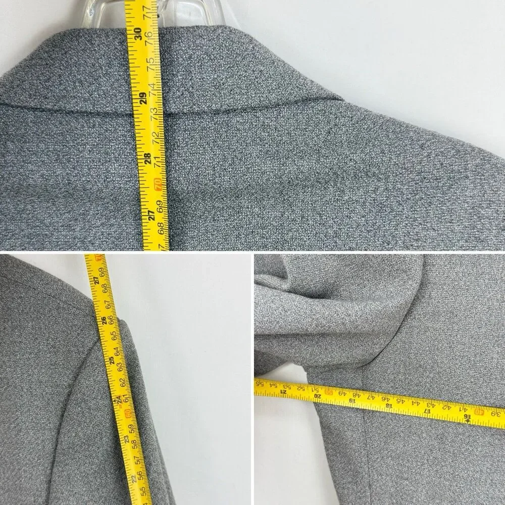 Zara Man Gray Blazer Men’s Size 42R EUR 52 Lined Two Button Suit Jacket